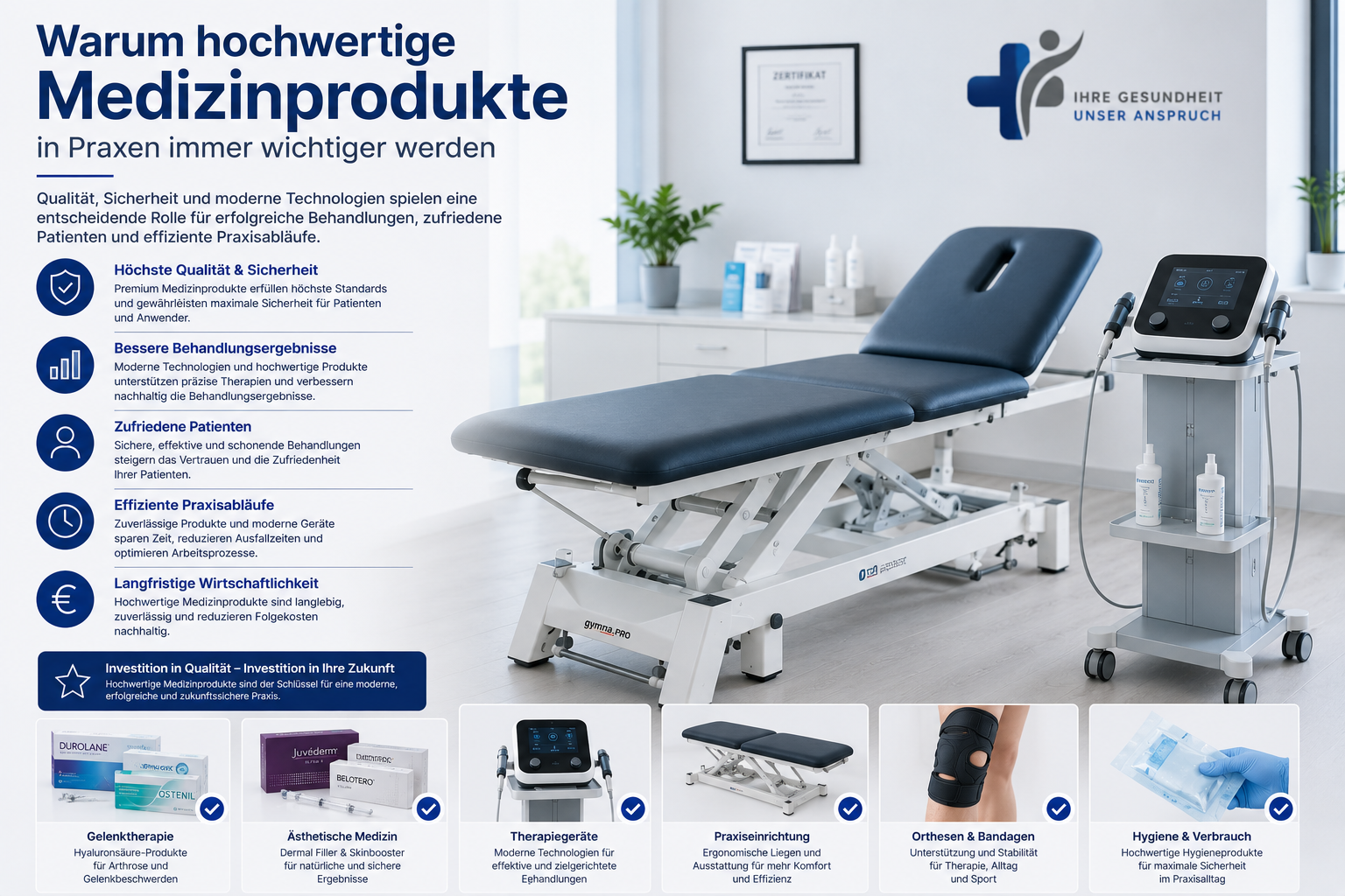 Warum hochwertige Medizinprodukte in Praxen immer wichtiger werden