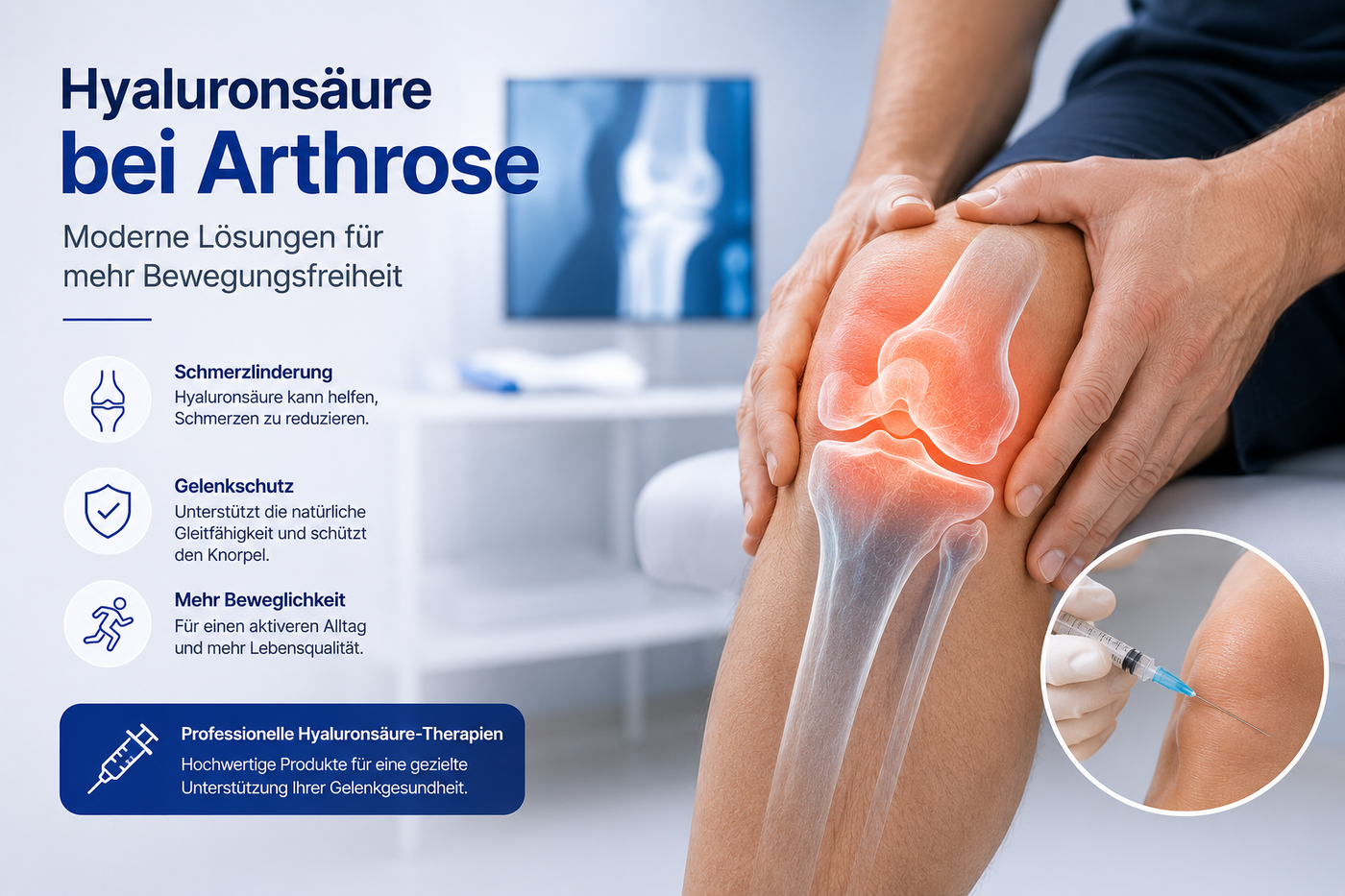 Hyaluronsäure bei Arthrose – Moderne Lösungen für mehr Bewegungsfreiheit