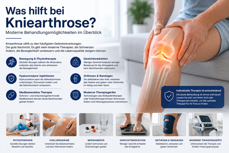 Was hilft bei Kniearthrose? Moderne Behandlungsmöglichkeiten im Überblick