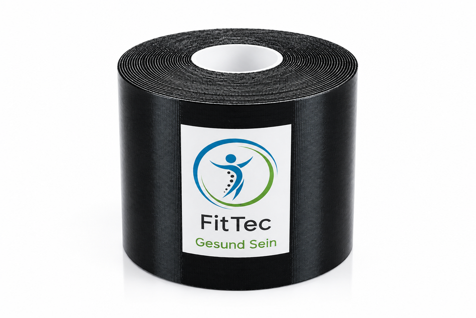 FitTec Kinesiotape 5cm x 5m – Elastisches Tape für Sport, Therapie & Rehabilitation (10Stk.)