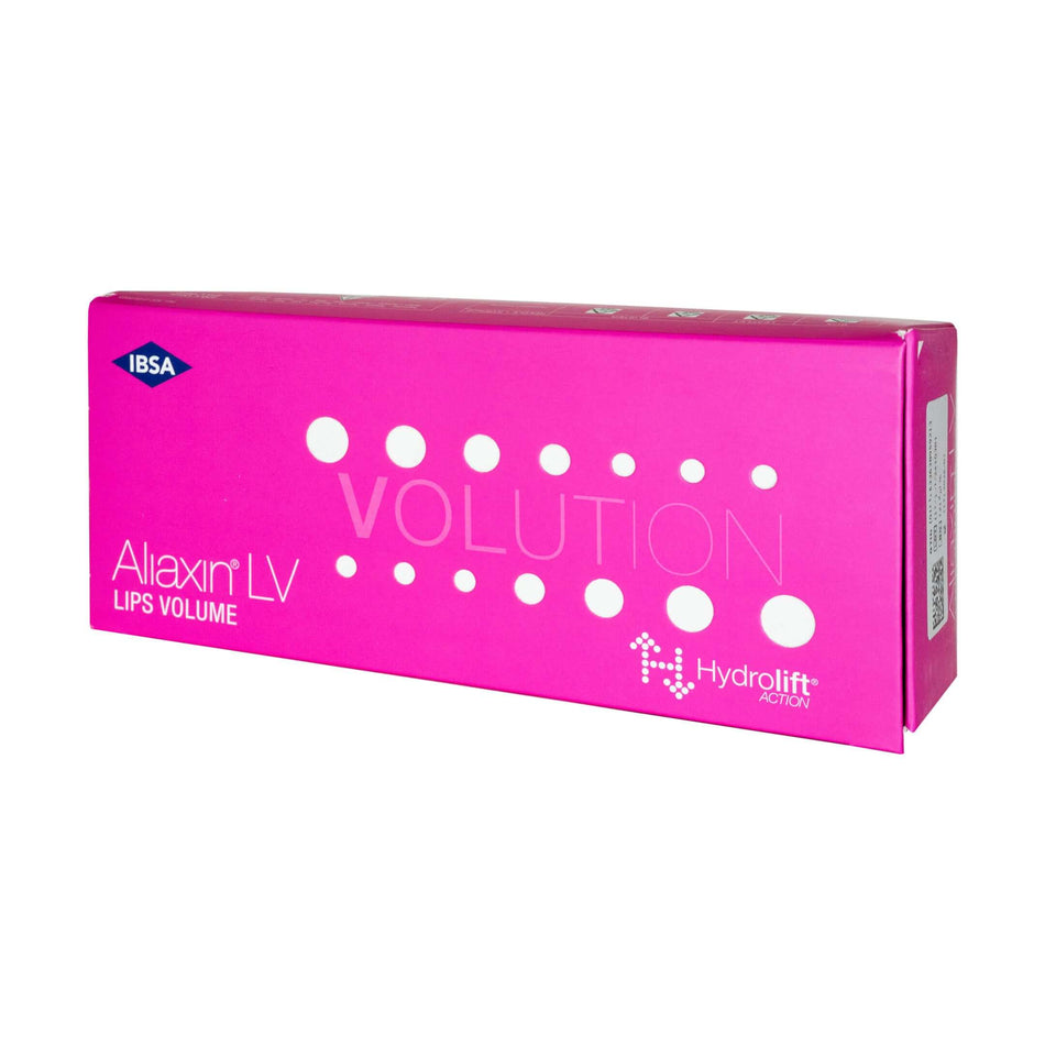 Aliaxin LV Lippenfiller von IBSA, 2x1ml Hyaluronsäure für natürliches Lippenvolumen, Dermalfiller für ästhetische Lippen.