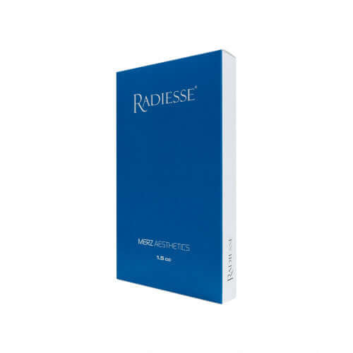 Radiesse Dermalfiller mit 1,5 ml CaHA von MERZ für Kollagen-Stimulation, in einer Verpackung mit Spritze und Nadel