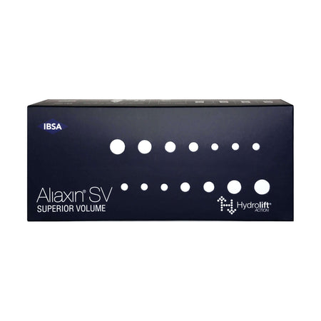 Aliaxin SV Dermalfiller von IBSA, 2x1,1ml Hyaluronsäure für tiefe Volumenaugmentation, sichtbare Applikationsstellen