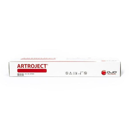 Hyaluronsäure Gelenkspritze ARTROJECT 50mg/10ml von ORMED für Arthrose im Kniegelenk, injiziert bei degenerativen Veränderungen.
