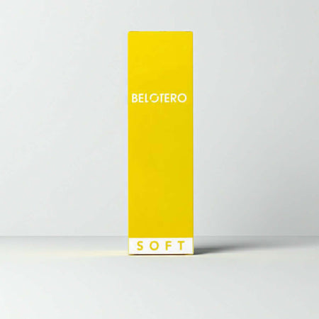 Belotero Soft Lidocaine 1ml dermal filler by Merz, showcasing hyaluronic acid for smoothing fine lines.