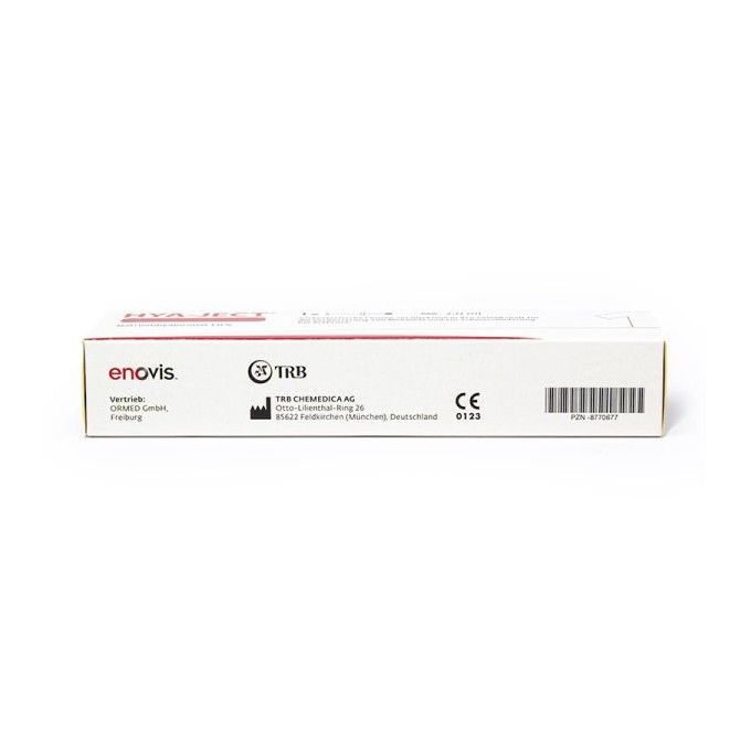 Hyaluronsäure Gelenkspritze von TRB Chemedica AG, 20mg/2ml, steril, für Arthrose-Behandlungen, Fertigspritze mit Hyaluronsäure
