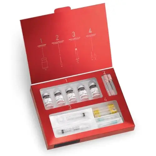 Fillmed NCTF 135HA Mesotherapie-Kit mit 5x3ml Hyaluronsäure für Hautregeneration und Feuchtigkeitsauffüllung.