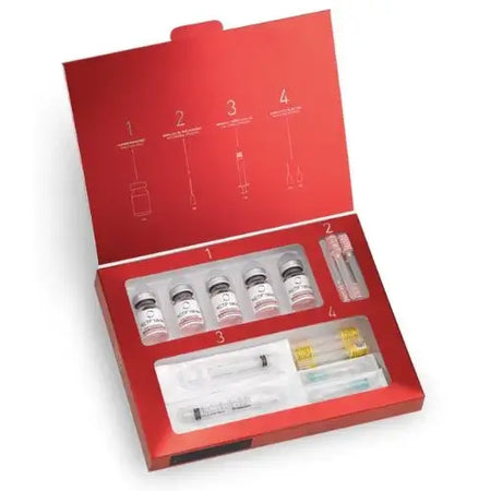 Fillmed NCTF 135HA Mesotherapie-Kit mit 5x3ml Hyaluronsäure für Hautregeneration und Feuchtigkeitsauffüllung.