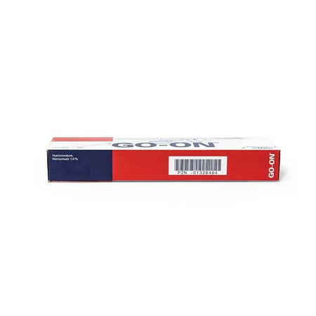 Sterile Fertigspritze mit 25mg/2,5ml Hyaluronsäure von Viatris für Injektionen, klare Verpackung, medizinisches Produkt