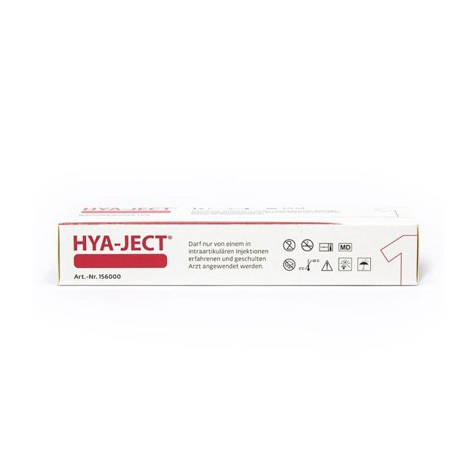 Sterile HYA-JECT Hyaluronsäure 20mg/2ml Gelenkspritze für Arthrose, von TRB Chemedica AG, in einer Injektionsspritze