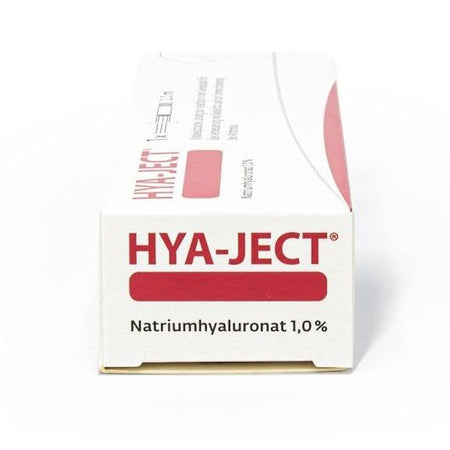 HYA-JECT 20mg/2ml Hyaluronsäure Gelenkspritze von TRB Chemedica AG, sterile Fertigspritze für Arthrosebehandlung.