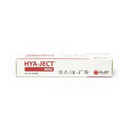 HYA-JECT Mini 10 mg Gelenkspritze mit Hyaluronsäure in 1 ml, injiziert in kleine Gelenke, von ORMED GmbH.