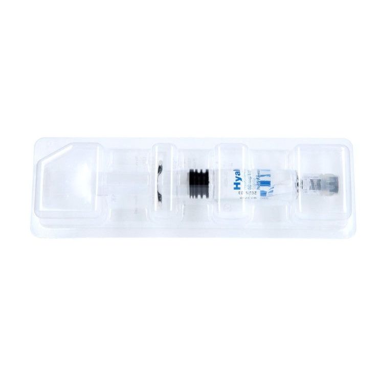 HyalOne 60 mg/4 ml Hyaluronsäure Gelenkspritze von Fidia Pharma, intraartikuläre Injektion gegen Gelenkschmerzen.