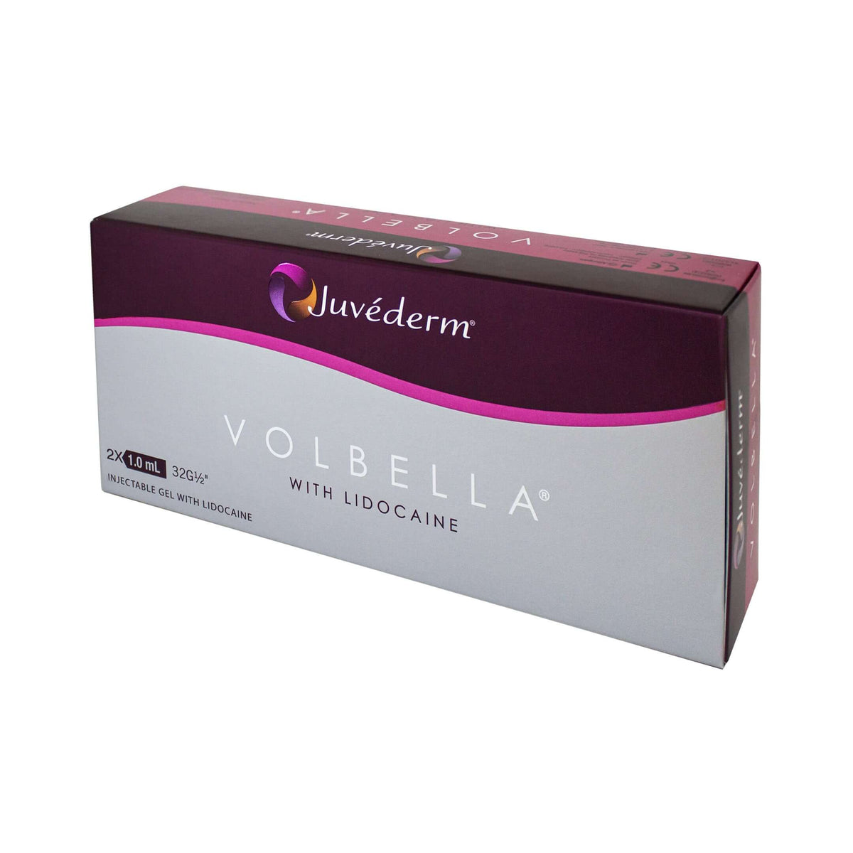 Zwei 1ml Juvéderm Volbella Hyaluronsäure Lidocain Dermalfiller für feine Lippenlinien, von Allergan, natürliche Lippenverschönerung