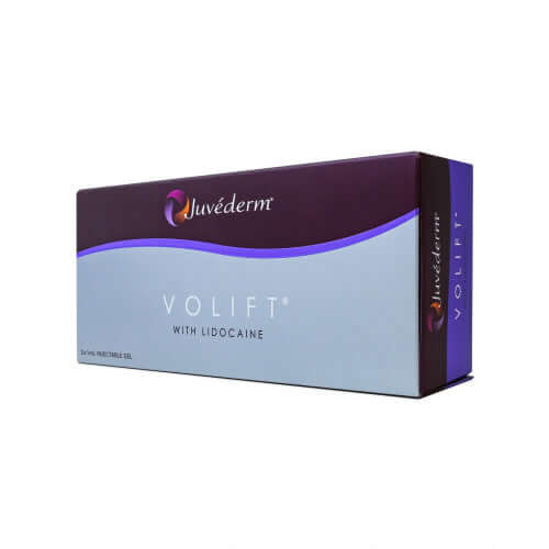 Juvéderm Volift Dermalfiller mit Hyaluronsäure und Lidocain in 2x1ml, für natürliche Hautglättung, von Allergan