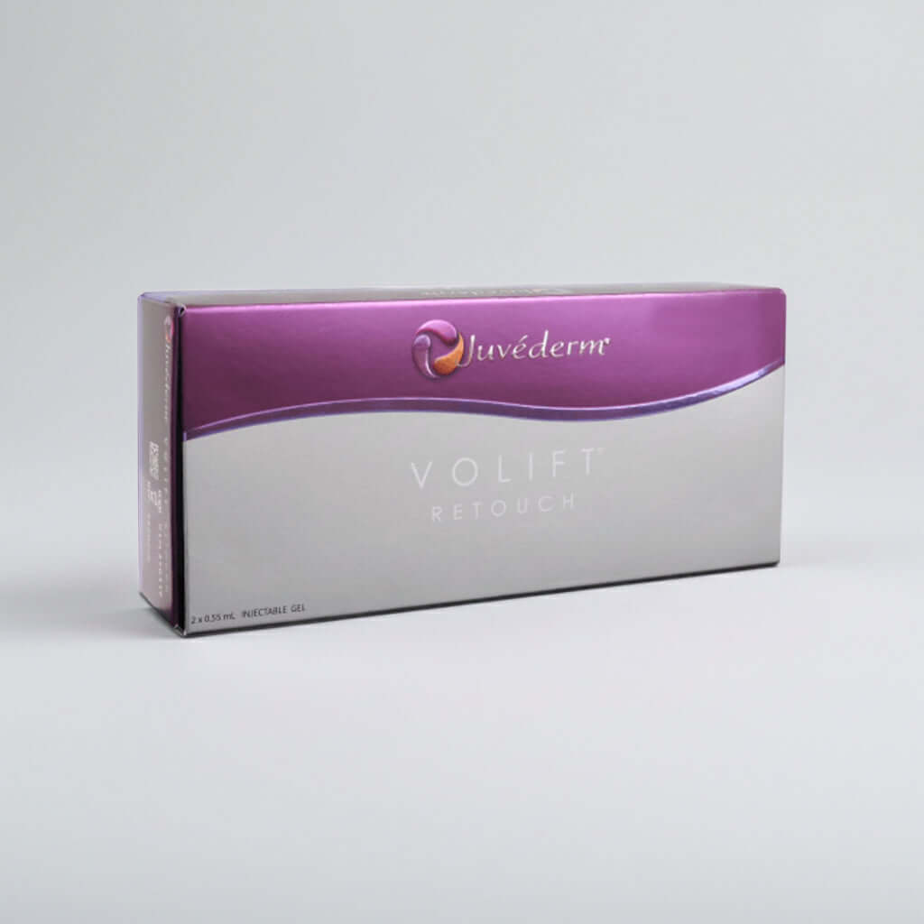 Juvéderm Volift Retouch 2x0,55ml Hyaluronsäure Dermalfiller von Allergan, sterile Verpackung, für ästhetische Faltenbehandlung