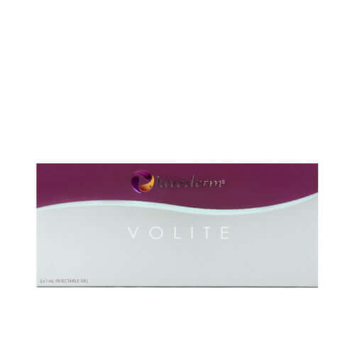 Zwei 1ml Juvéderm Volite Hyaluronsäure Dermalfiller von Allergan für Hauthydration und Hautqualität, sichtbar in der Verpackung