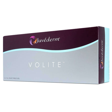 Juvéderm Volite Dermalfiller mit Hyaluronsäure und Lidocain, 2x1ml, für intensive Hautfeuchtigkeit, von Allergan.