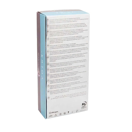 Juvéderm Volux Dermalfiller mit 2x1ml Hyaluronsäure und Lidocain für Kinn- und Kieferkonturierung von Allergan.