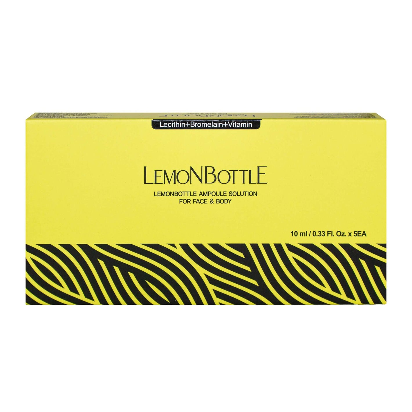 Lemon Bottle 5x10ml Lipolyse-Lösung von SID MEDICOS, innovative Fettreduktion Ampullen, Flasche mit 5 x 10ml.