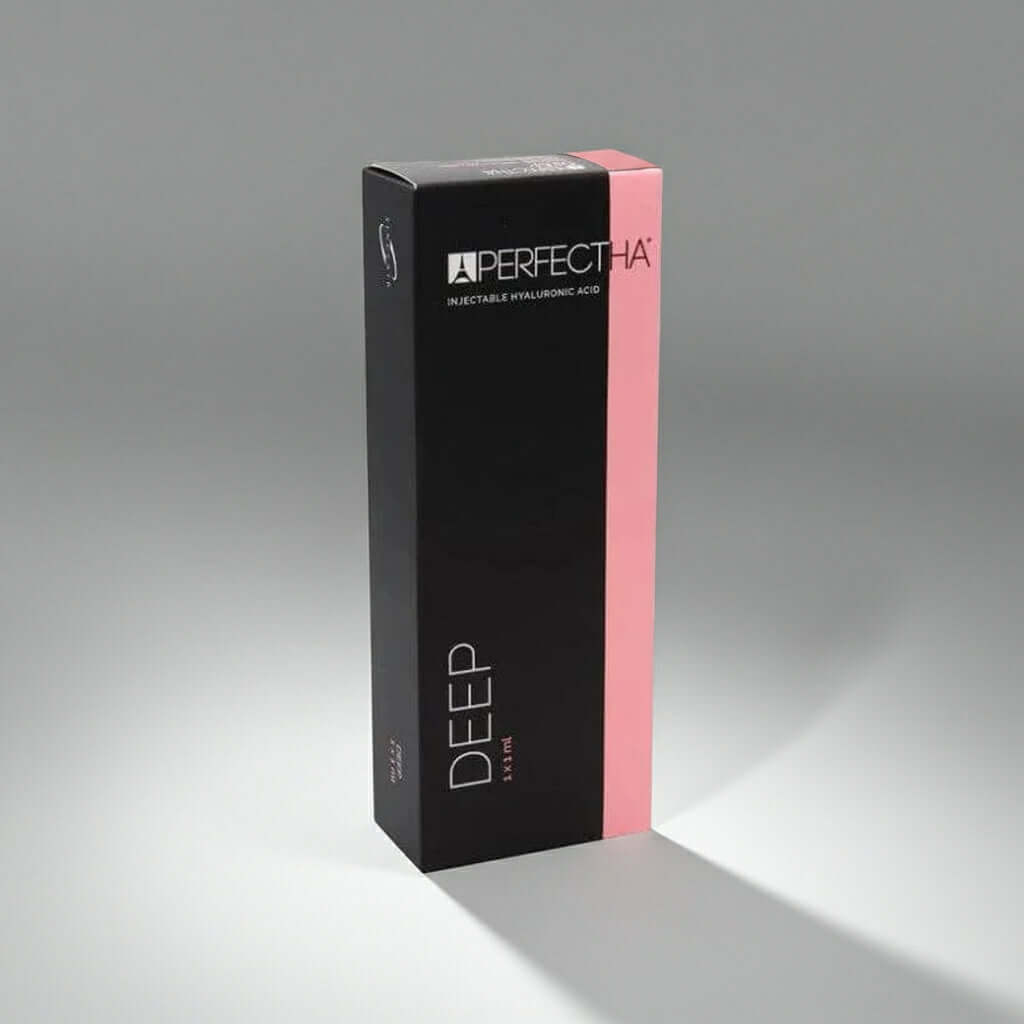SINCLAIR Perfectha Deep 1ml Hyaluronsäure Dermalfiller für tiefe Falten, glatte und natürliche Haut, Applikation sichtbar