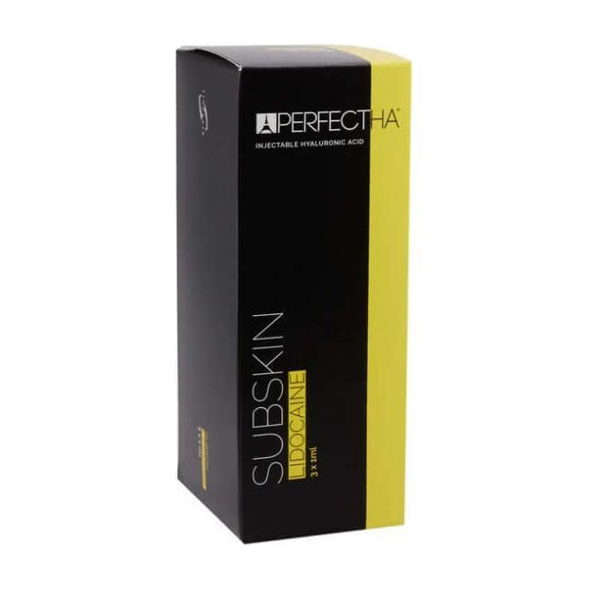 SINCLAIR Perfectha Subskin Lidocaine Hyaluronsäure Dermalfiller, Volumen- und Faltenbehandlung, 3x1ml.