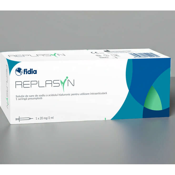 Injekt 2ml Hyaluronsäure Gelenkspritze von Fidia Pharma für Arthrose, intraartikuläre Behandlung, Gelenkinjektion mit Replasyn