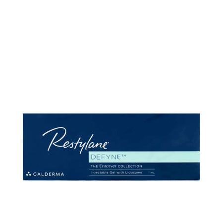 Restylane Defyne Lidocaine Dermalfiller mit Hyaluronsäure und XpresHAn Technologie, 1 ml, von GALDERMA für ästhetische Behandlungen