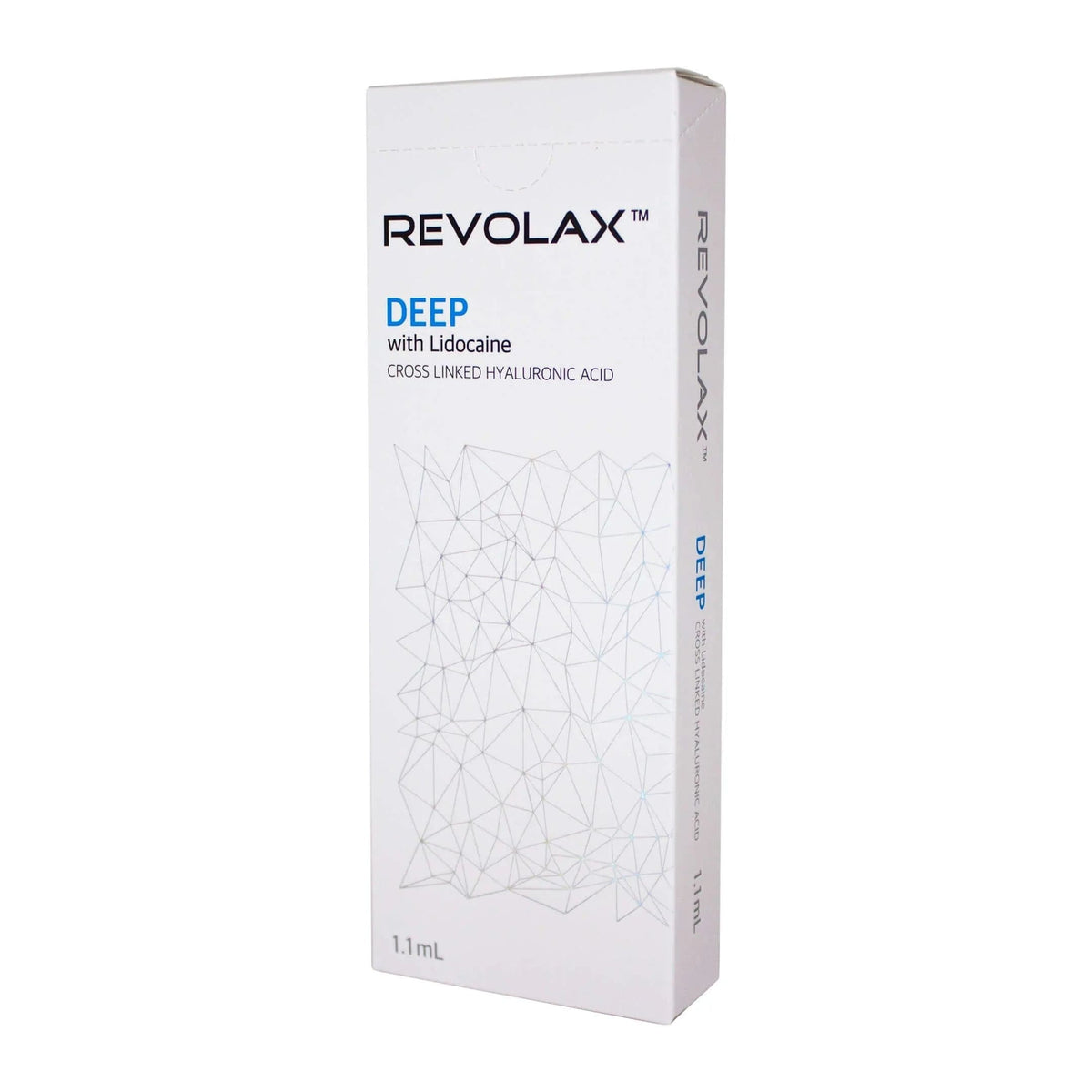 Revolax Deep Lidocaine Dermalfiller von ACROSS, 1,1ml Hyaluronsäure gegen tiefe Falten und Volumenverlust.