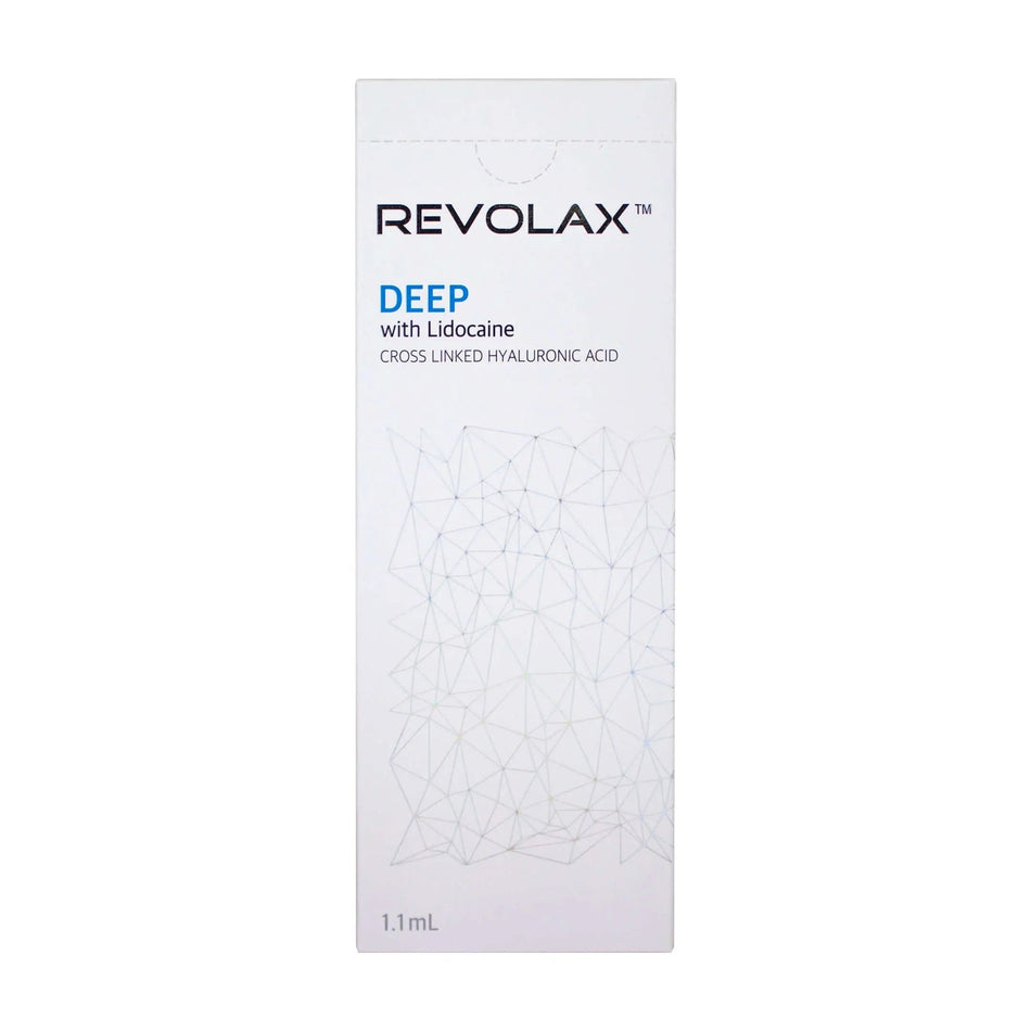 Revolax Deep Lidocaine Hyaluronsäure Dermalfiller von ACROSS, 1,1ml, für Hautverjüngung und Faltenbehandlung, sichtbare Verpackung