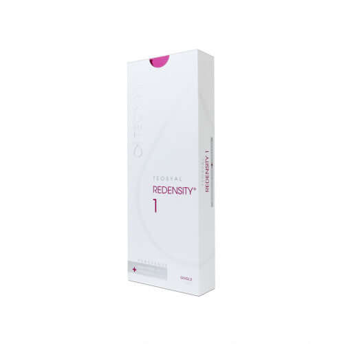 Teosyal PureSense Redensity I (1 x 3 ml) Verpackung mit innovativem Faltenunterspritzungs- und Mesotherapie-Produkt.
