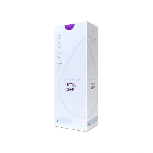 Teosyal PureSense Ultra Deep (2 x 1,2 ml) Verpackung für effektive Gesichtsauffüllung und Faltenkorrektur.